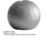 Round Ceramic Flower Vase Hammer Pattern Flower Holder Container Home Office Table Centerpiece Decorative Floral Plants Vase