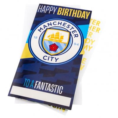 Prispôsobiteľná narodeninová karta Manchester City FC