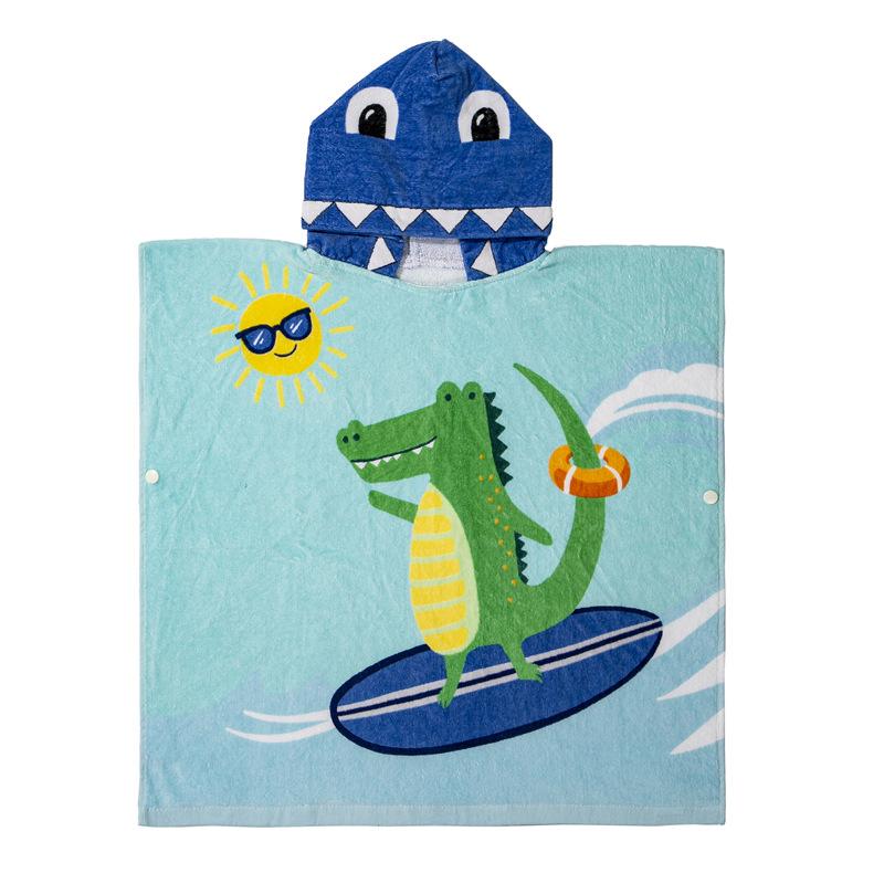 Peignoirs pour enfants Dessins animés populaires Peuvent être portés comme serviettes de bain Cape à capuche étendue en coton