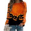 Halloween Women's Hoodie 3D Digital Printing Sweatshirt Evil Witch Dark Castle Terror Party Pullover