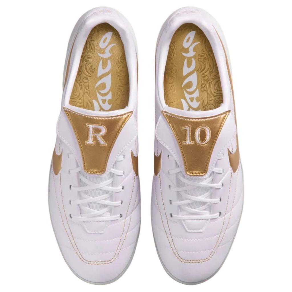 Nike Tênis Unissex Cryoshot Tiempo Legend R10 Branco Metálico Dourado Metálico-Dourado-Branco IQ8164-100