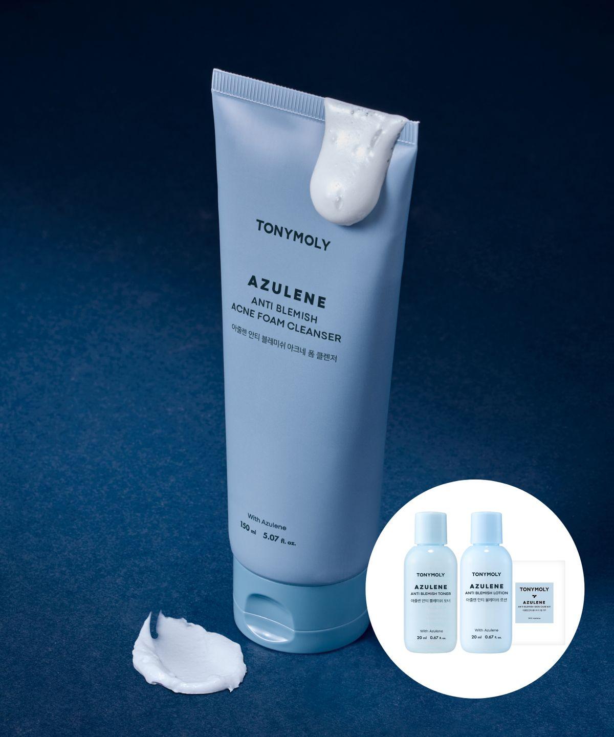 [2-pack] Azulene Anti-Blemish Acne Foam Cleanser 150ml