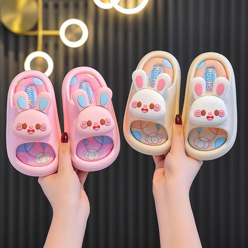 Children's Summer Cartoon Cute Non-slip Indoor Bathing Soft-soled Slippers for Girls, Baby Slippers