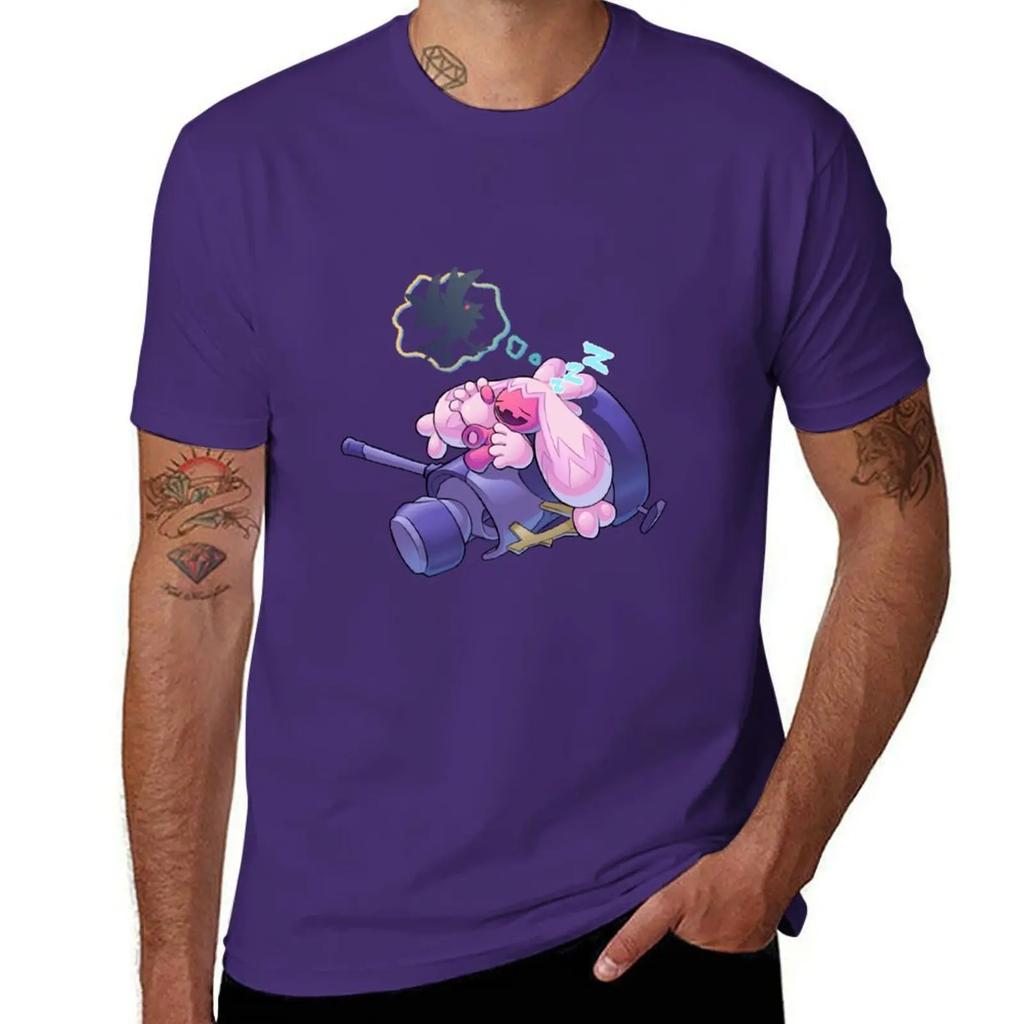 Cute Tinkaton Sleeping T-shirt Aesthetic Clothing Quick Drying Tshirts for Men