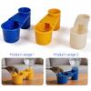 5/10pcs Bird Feeder Water Bottle Drinker Cup Plastic Pigeon Parrot Double Nozzle Water Guide Drinking Bowl