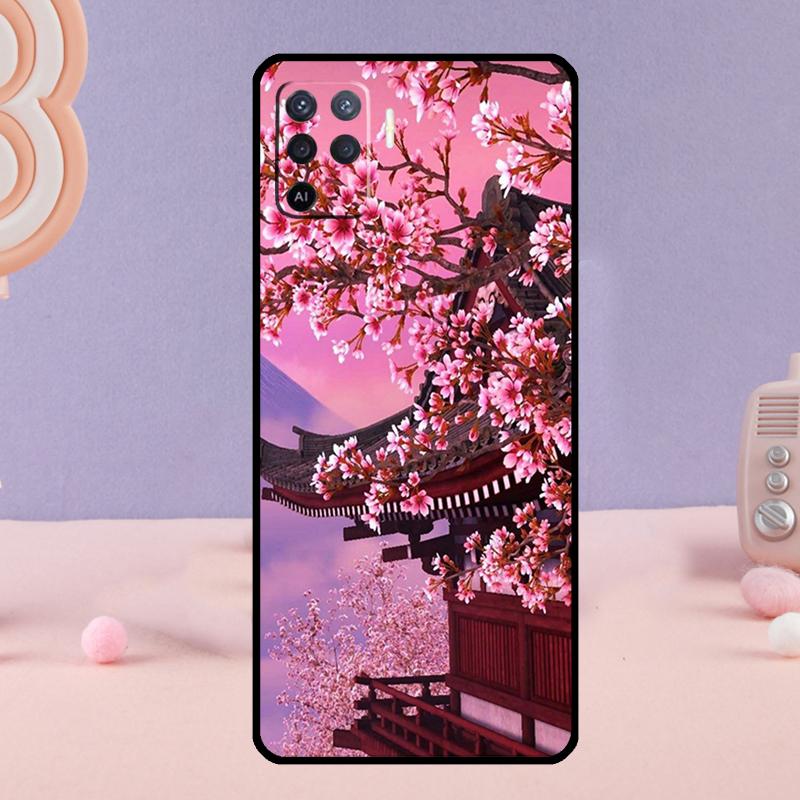 

Cherry Blossom Phone Case For Oppo A58 A18 A38 A78 A98 A17 A77 A80 A40 A60 A16 A76 A96 A74 A94 A54 A15 A57S OPPO A57 5G