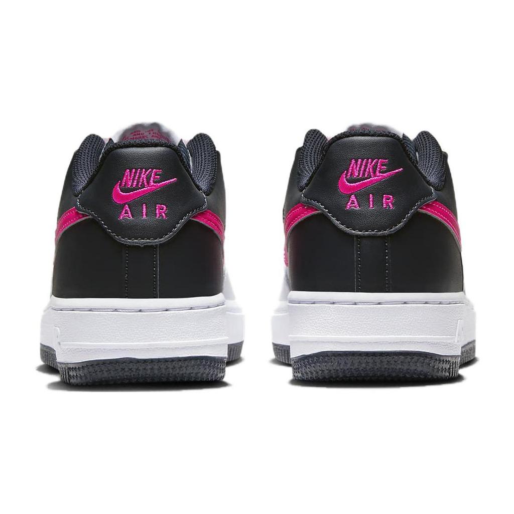 Nike Air Force 1 Comfortable Abrasion Resistant Breathable Low top Kids Fit Black White CT3839-109
