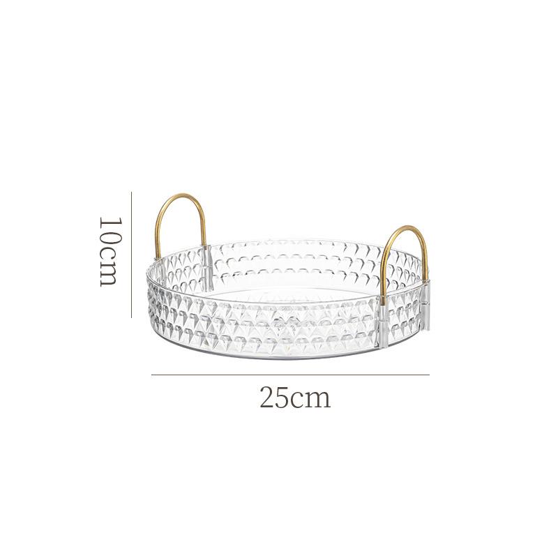 

1/2/3-ярусний обертовий органайзер для макіяжу – Коробка для зберігання косметики, що обертається на 360°, для туалетного столика, ванної кімнати та подорожей – Полиця великої місткості для губної помади 1 Layer