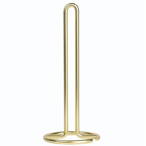 

gentillesse Kitchen Paper Holder, Roll Stand, Gold, Toilet Paper Holder, Freestanding Storage