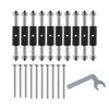 10Pcs Adjustable Cassette Screws Electrical Box Screws Support Rod Switches Universal Outlet Repairer with Wrench