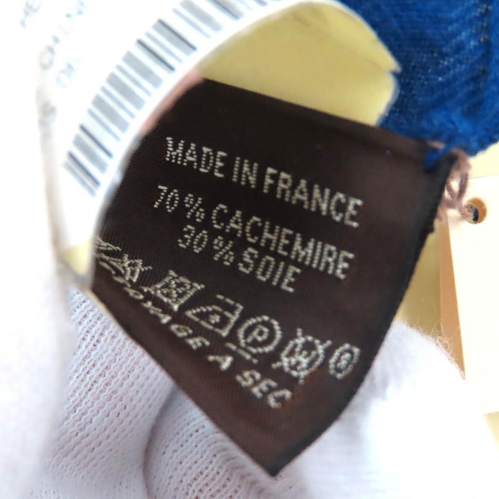 Pristine HERMES Scarf ROCABAR Carre 140 Cashmere Women 242708S Used