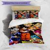 3-teiliges Bettbezug-Set (1 * Bettbezug + 2 * Kissenbezug, ohne Kern), Dragon Ball Print Bettwäsche-Set, Schlafzimmer-Dekoration, Ganzjahres, Geburtstagsgeschenk