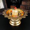 Footed Fruit Bowl ,Home Worship Plate ,Easy To Fill ,Temple Tray Buddhist Fruits Plate,