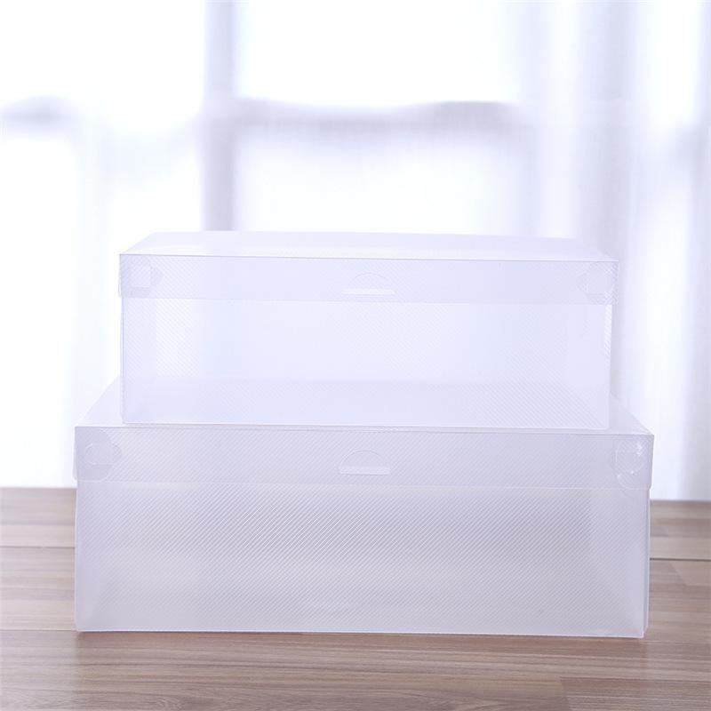 Transparent Dustproof Shoe Storage Box - Thickened, One-piece Plastic Design