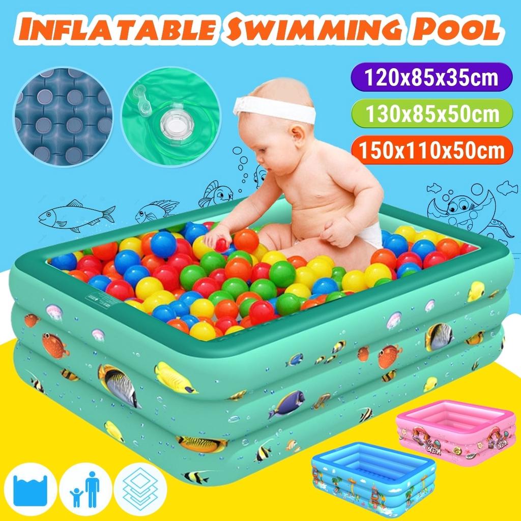 1 2m 1 3m 1 5m Grand Espace Pvc Piscine Gonflable Famille Enfants Bebe Grand Centre De Jeux D Eau Jardin Rose Bleu Vert Acheter A Prix Bas Livraison Gratuite Avis