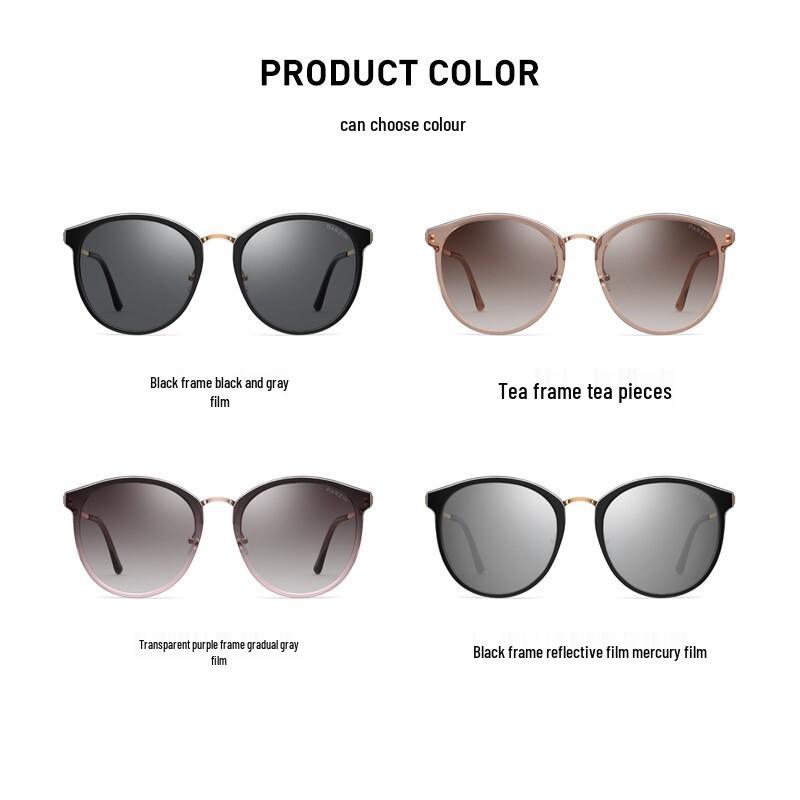 PARZIN Women's Retro Cat-Eye Polarized Sunglasses