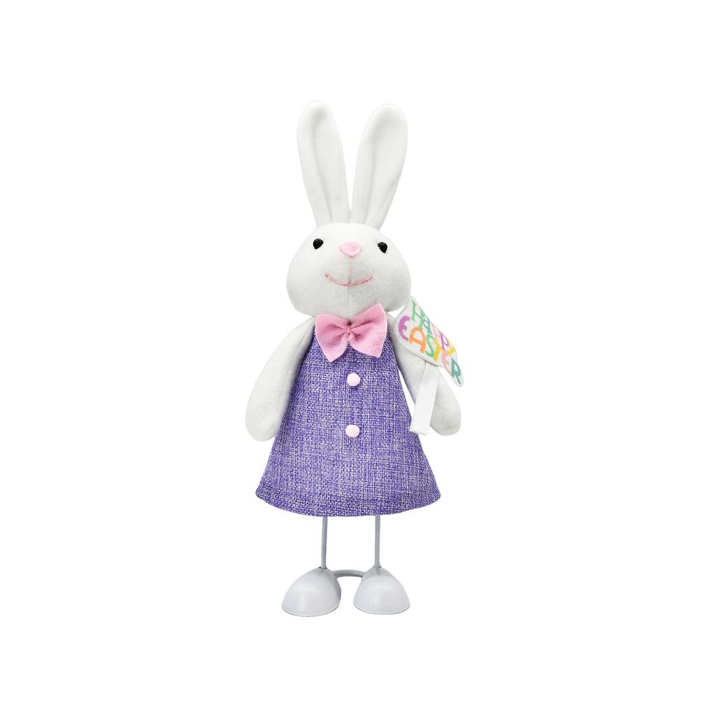 Cute Easter Bunny Doll Figurine, Comfort Toy, Holiday Decoration