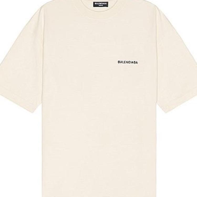 Balenciaga Back Logo Medium Fit T Shirt 612966TMVF49069