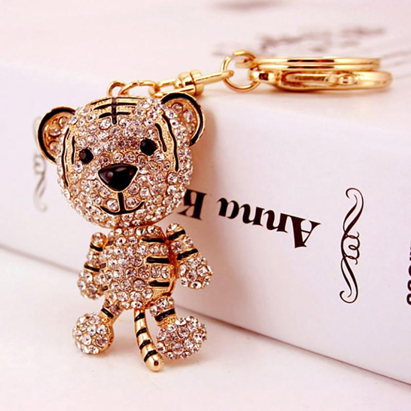 Lovely Tiger Key Ring Car Keychain Bag Charm Purse Pendant Keyring Key Chain