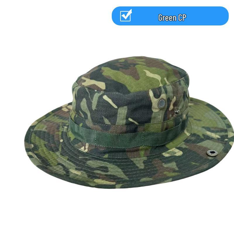 Unisex Camouflage Wide-Brimmed Sun Hat - Foldable Outdoor UV Protection