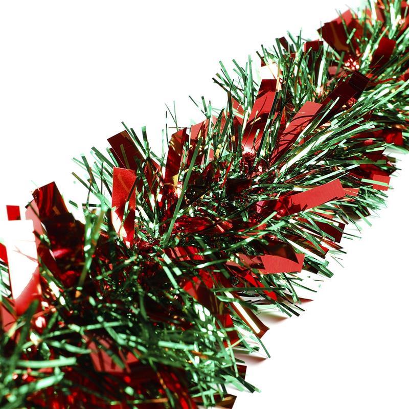 Christmas Tinsel Garlands Decoration Bar Tops 2/10M Red Green Wreath Xmas Tree Ornaments Party Home Staircase Decor Pendant Prop
