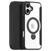 DUX DUCIS Skin X Pro Series for iPhone 16 Magnetic Case Rotary Kickstand Card Slot Leather Phone Cover