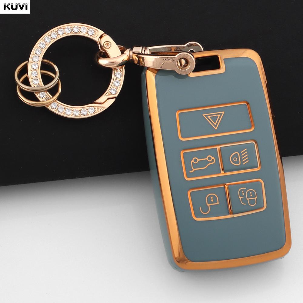 New Tpu Car Remote Key Case Cover Shell For Land Rover Range Rover Discovery 5 Sport   For Jaguar Xel E-Pace Accessories
