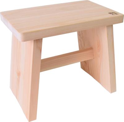 Bath Chair, Made of High-Quality Hinoki Cypress Wood (Large), Height 23cm