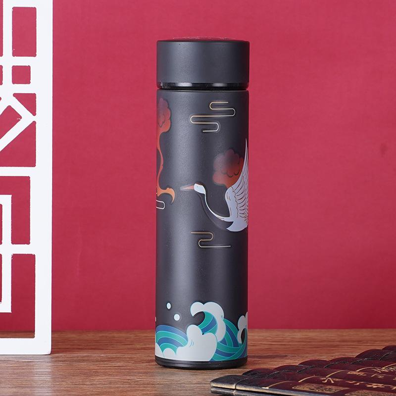 Large Capacity Multi-function Thermos Cup 500ml Vacuum Flasks Portable Stainless Steel Thermos Cup Water Bottle Travel Tea Mug Office Thermos Cup
