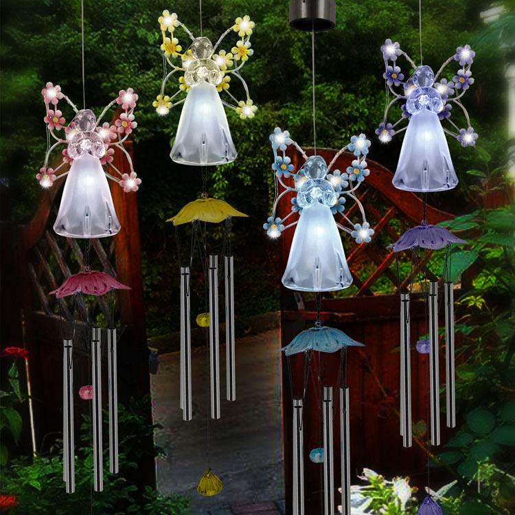 Solar Angel Wind Chime Garden Light - Outdoor LED Decoration