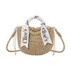 Pochette in Paglia da Donna Borsa a Tracolla in Paglia Borsa a Mano Borsa da Spiaggia Estiva Pochette Intrecciata Borsa da Sera