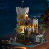 4567Pcs Medieval Pirate Castle Building Blocks Kit With Led Light Detailed Sea Fortress Model Assembly Toy Gift For Aldults Teen
