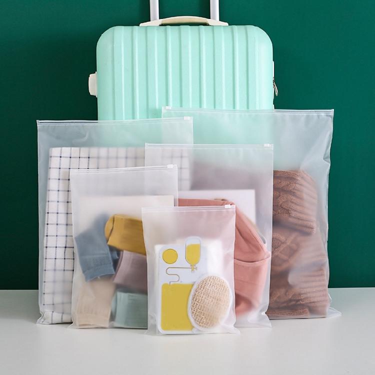 Plastic Ziplocks Bags Waterproof Luggage Organizer Pouch for Clothes Towels Practical Dustproof Sealed Bag