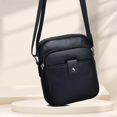 Herrentasche aus echtem Leder Multifunktionale Umhängetasche Herren Ein-Schulter-Tasche