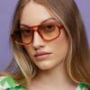 Wide Legs Irregular Square Sunglasses UV400 Retro Trend Eyewear Double Beam Sun Glasses  Outdoor