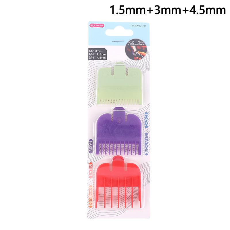 2/3Pcs Hair Clipper Limit Comb Guide Limit Comb Trimmer Guards Attachment Universal Colorful