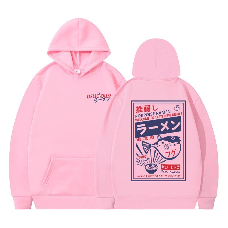 Autumn and Winter New Popular Trendy Brand Japanese Cartoon Printing Youth Men and Women Street Tide Loose Hooded Sweater