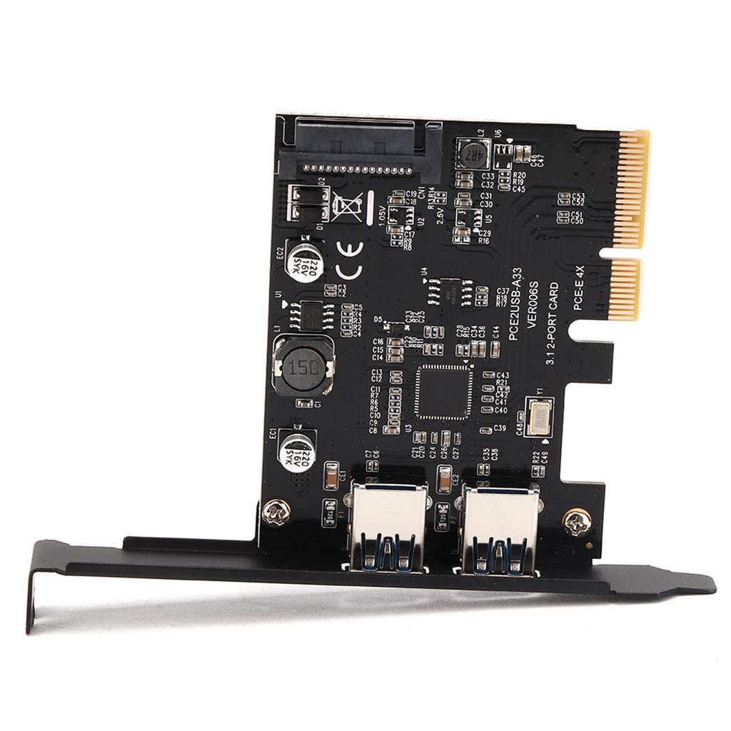 USB3.2 Expansion Card TYPE‑C+TYPE‑A Desktop Expansion Card for ASMedia ASM3142 10Gbps