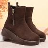 Retro Snow Boots New Winter New Velvet Thickened Warm Soft-soled Short Boots Thick-soled Large Cotton Boots