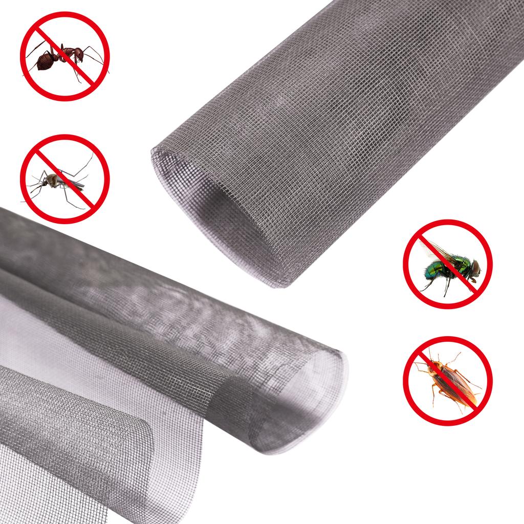DIY Large Window Screen Mesh Fiberglass Screen Pets-Proof & Mosquito/Insect Resistant Suitable for Balconies Garden Patio Porch