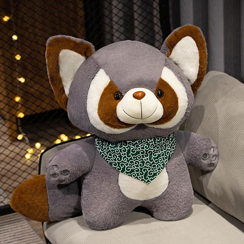 Plush Raccoon Doll Toy Appease Toys Adorable Bedroom Decor Red Panda Plush Toy Christmas Gift