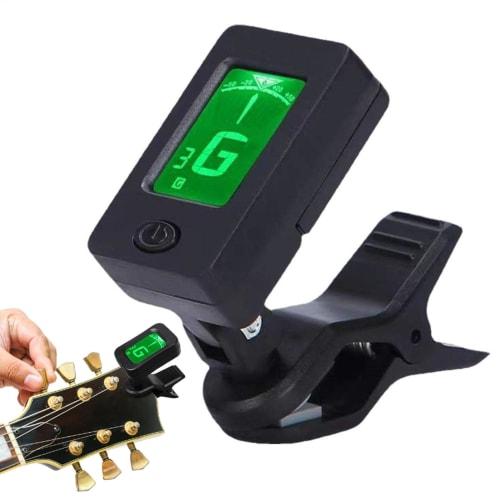 Clip-on Ukulele Tuner - Digital Tuning Tool, Portable Clip-on Tuner | Convenient Ukulele Turner, Simple Setup for Accurate Notes, Perfect Accessory fo