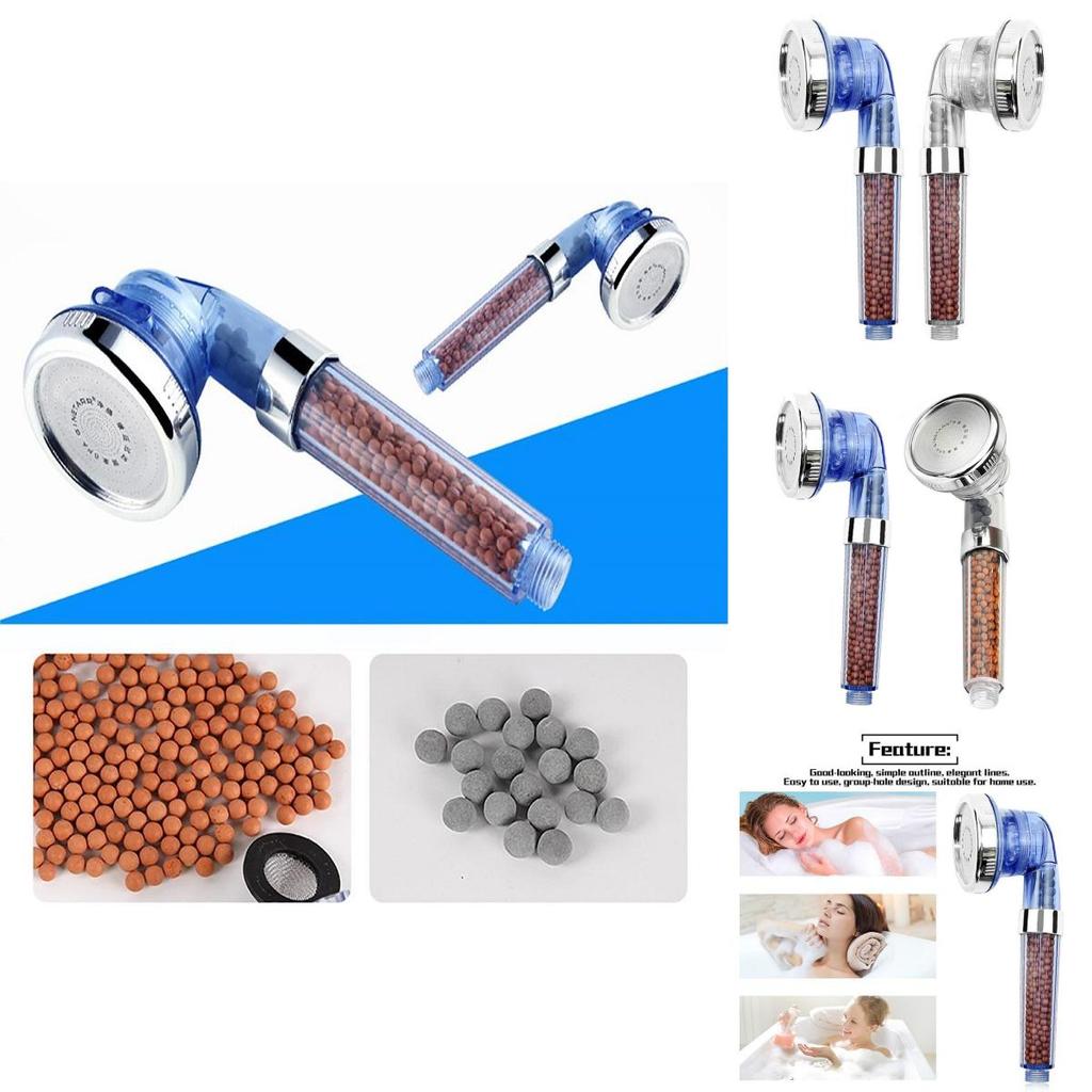 High Pressure Three Mode Adjustable Shower Head With Water Saving Filter And Spa Nozzle For Relaxing Bath Experience