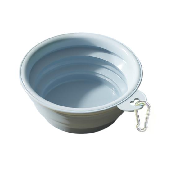 Folding Pet Bowl Portable Dog Water Bowl Foldable Pet Feeding Dish Collapsible Cat Bowl with Carabiner for Travel Outdoor Hiking