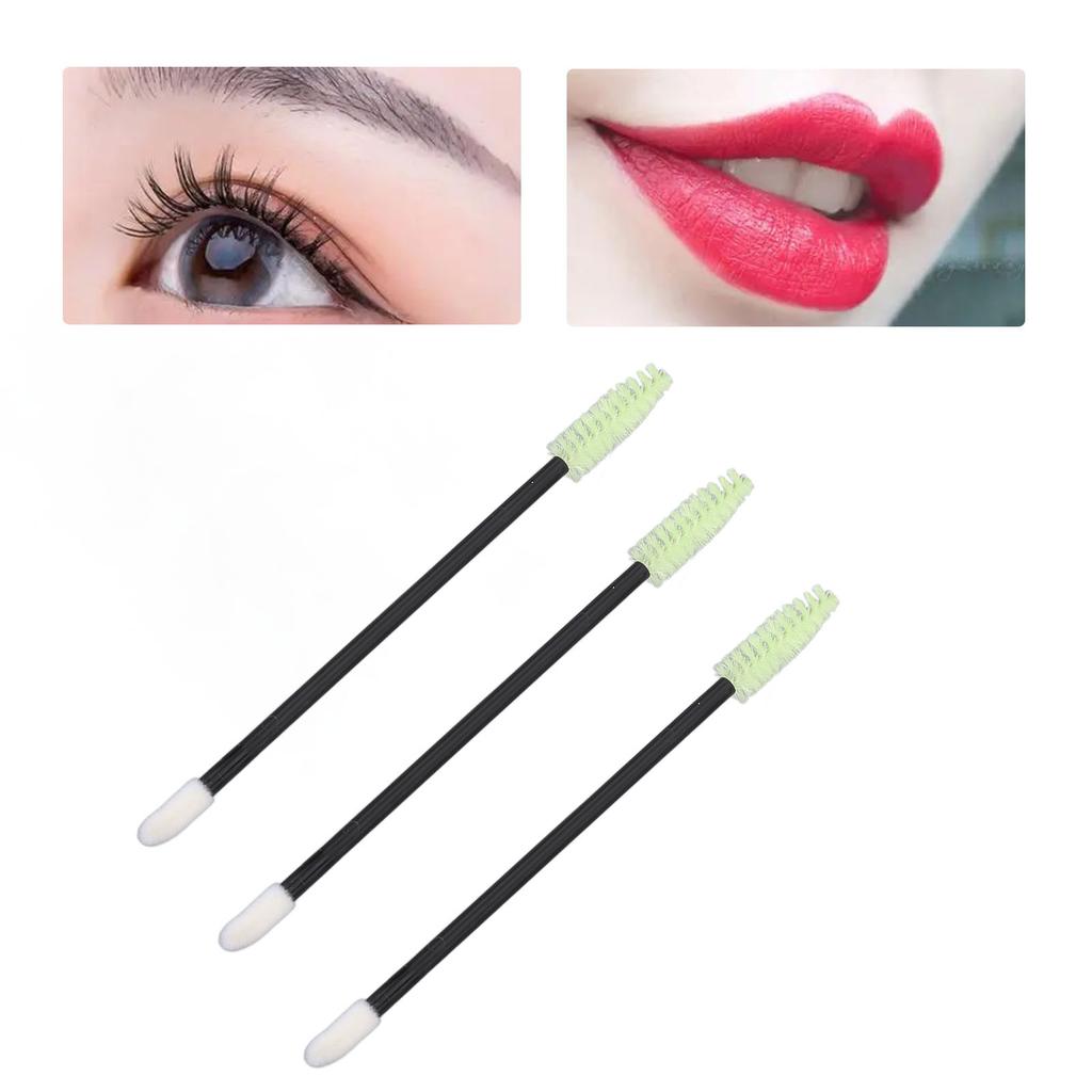 Disposable Eyelash Eyebrow Brush Double Headed Lip Brush Mascara Wands Applicators for Eyelash Extensions