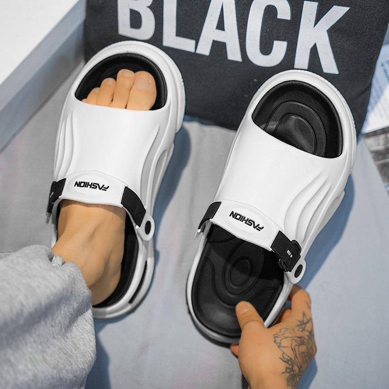 Men's Sandals Men's Slippers Flat Sandals Shoes for Men Thick Bottom Soft and Comfortable Non-Slip Unisex Wear-resistant New