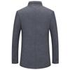 Men's Stand-up Collar with Cotton Woolen Coat Men's Business Wool Coat Non-ironing Fashion Woolen Men's Coat