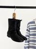 Niche design versatile retro split-toed boots women's winter square head strap short boots niche versatile fashion boots women