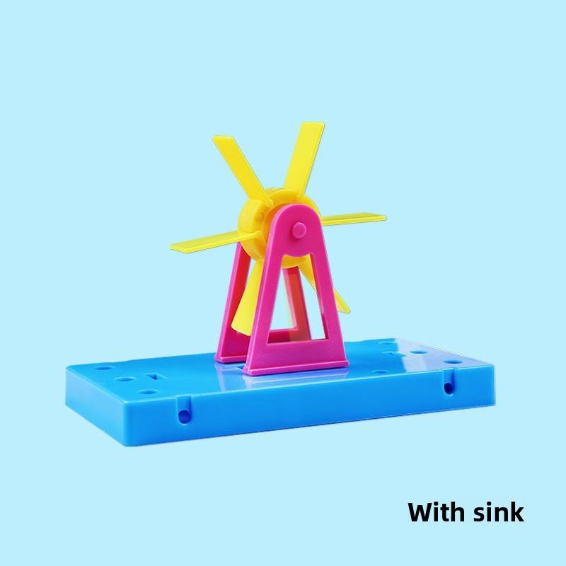 

Physics Science Experiment Water Wheel Kit For Kids Educational Stem Diy Learning Set рожевий червоний колір