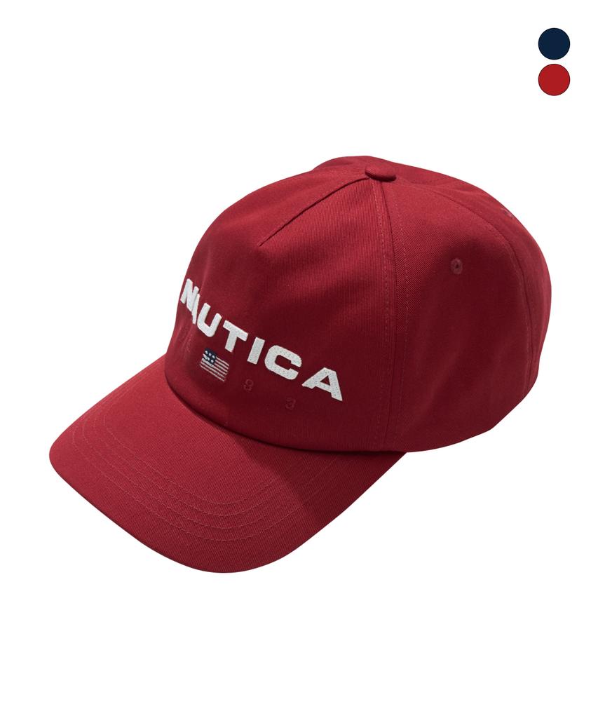 NAUTICA 83 Cappellino da baseball a 5 pannelli con scritta Flag Spellout (2 colori) Nca1456